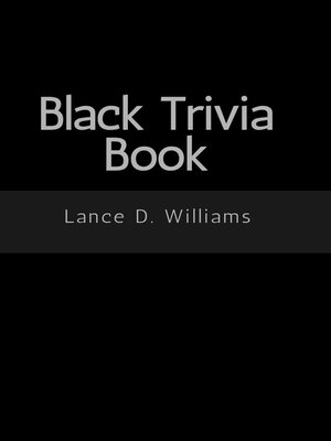 cover image of Black Trivia Book